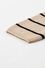 Load image into Gallery viewer, Stripe Shawl Neckline Open Cardigan with Pockets