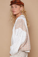 Load image into Gallery viewer, Trisha Cable-Knit Plaid Cardigan