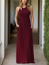 Load image into Gallery viewer, Kenya Pocketed Round Neck Dress