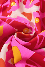 Load image into Gallery viewer, Printed Notched Cap Sleeve Dress