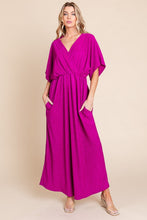 Load image into Gallery viewer, Best Wishes Surplice Maxi Dress with Pockets
