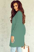 Load image into Gallery viewer, Kaia Balloon Sleeve Longline Top