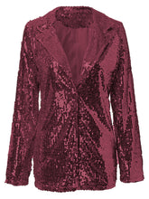 Load image into Gallery viewer, Festive Season Sequin Blazer