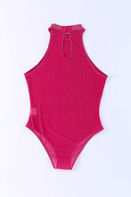 Load image into Gallery viewer, Rhinestone Detail Halter Neck Bodysuit