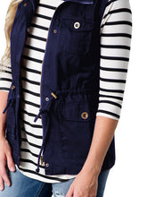 Load image into Gallery viewer, Drawstring Waist Vest with Pockets