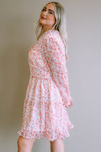 Load image into Gallery viewer, Rose Frill Long Sleeve Dress