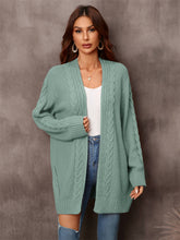 Load image into Gallery viewer, Angel Wings Warm Fall Mixed Knit Open Front Longline Cardigan