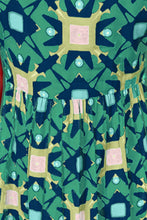 Load image into Gallery viewer, Printed Notched Cap Sleeve Dress