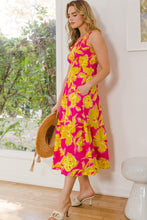 Load image into Gallery viewer, Floral Smocked Ruffled Midi Dress