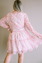 Load image into Gallery viewer, Rose Frill Long Sleeve Dress