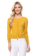 Load image into Gallery viewer, Crew neck Cardigan Sweater