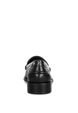 Load image into Gallery viewer, Oglavia Studs Embellished Leather Loafers