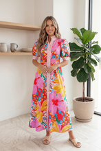 Load image into Gallery viewer, Floral Dress on White Model