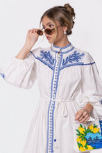 Load image into Gallery viewer, Allison Dress (White Blue)