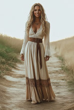 Load image into Gallery viewer, Hispanic woman in bohemian dress with face showing
