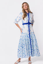 Load image into Gallery viewer, Laurent Dress (White Teal)