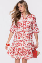Load image into Gallery viewer, Lola White Red Dress