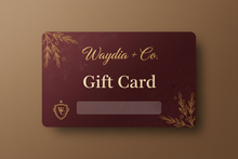 Load image into Gallery viewer, Waydia + Co. Burgundy Luxe Gift Card