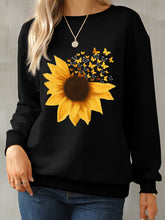 Load image into Gallery viewer, Sunflower Dropped Shoulder Sweatshirt