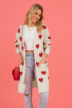 Load image into Gallery viewer, Heart Cardigan with Pockets