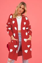 Load image into Gallery viewer, Heart Cardigan with Pockets