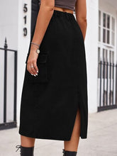 Load image into Gallery viewer, Yes Girl Denim Skirt with Pockets