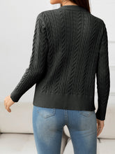 Load image into Gallery viewer, Brighter Day Cable-Knit Buttoned Knit Top