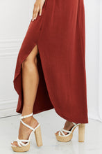 Load image into Gallery viewer, It's My Time Full Size Side Scoop Scrunch Skirt in Dark Rust