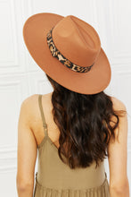 Load image into Gallery viewer, In The Wild Leopard Detail Fedora Hat