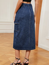 Load image into Gallery viewer, Marley Button Down Denim Skirt