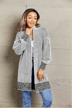 Load image into Gallery viewer, Woven Right Heathered Open Front Longline Cardigan