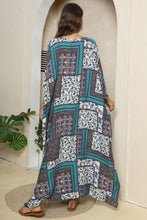 Load image into Gallery viewer, Printed V-Neck Split Maxi Dress