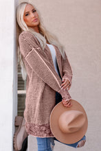 Load image into Gallery viewer, Woven Right Heathered Open Front Longline Cardigan