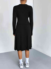 Load image into Gallery viewer, Rib-Knit Sweater and Skirt Set
