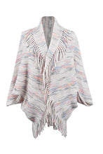 Load image into Gallery viewer, Fringe Detail Printed Poncho