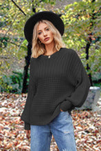 Load image into Gallery viewer, Round Neck Lantern Sleeve Sweater