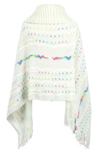 Load image into Gallery viewer, Cloak Sleeve Fringe Detail Poncho