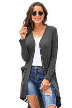 Load image into Gallery viewer, V-Neck Long Sleeve Cardigan with Pocket