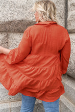 Load image into Gallery viewer, Collared Balloon Sleeve Shirt