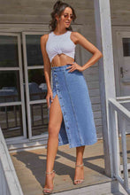 Load image into Gallery viewer, Gladis Buttoned Down Denim Skirt