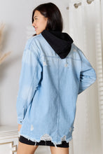 Load image into Gallery viewer, RISEN Distressed Raw Hem Denim Jacket