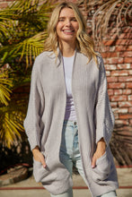 Load image into Gallery viewer, Waffle-Knit Long Sleeve Cardigan