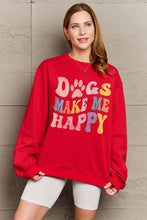 Load image into Gallery viewer, DOGS MAKE ME HAPPY Graphic Sweatshirt