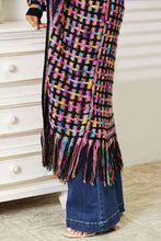 Load image into Gallery viewer, Double Take Fringe Hem Cardigan