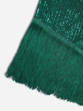 Load image into Gallery viewer, Tassel Sequin Short Sleeve Dress