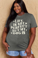 Load image into Gallery viewer, Dog Slogan Graphic Cotton T-Shirt