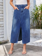 Load image into Gallery viewer, Optimista Denim Skirt with Pockets