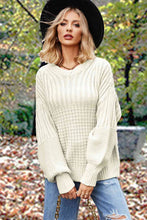Load image into Gallery viewer, Round Neck Lantern Sleeve Sweater