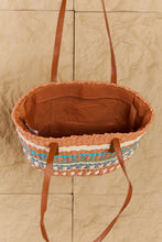 Load image into Gallery viewer, The Sand Straw Braided Striped Tote Bag