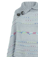 Load image into Gallery viewer, Cloak Sleeve Fringe Detail Poncho